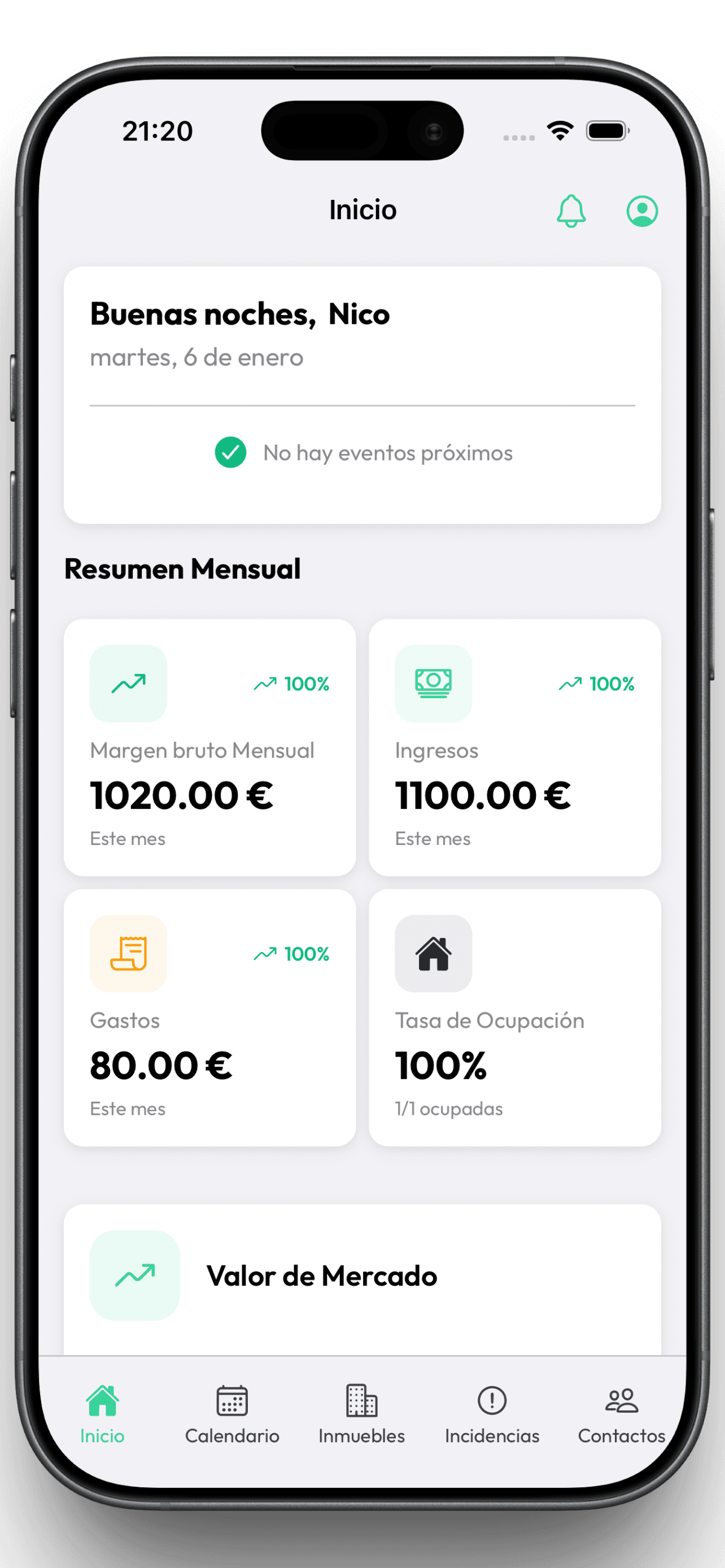 InmoBoard - Dashboard Principal