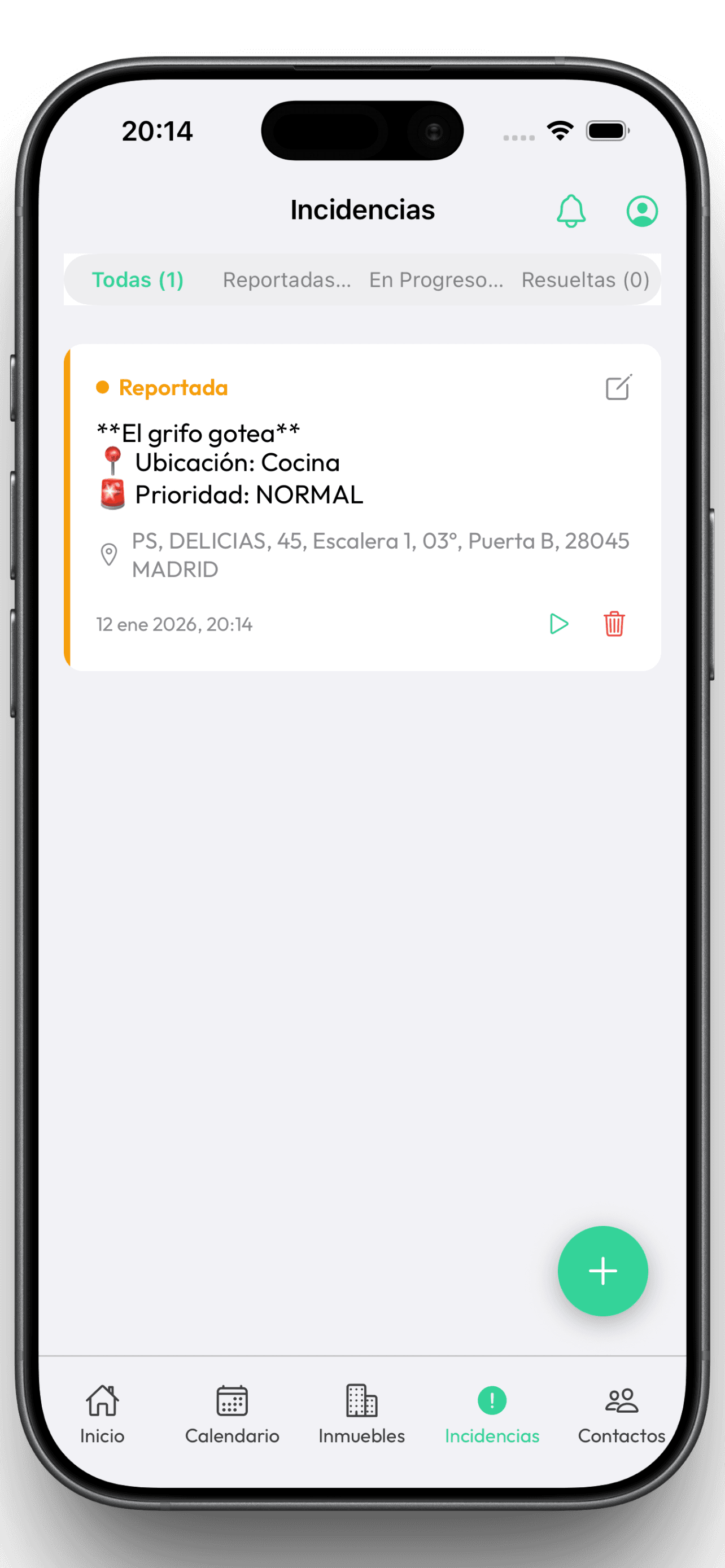 Gestión de Incidencias
